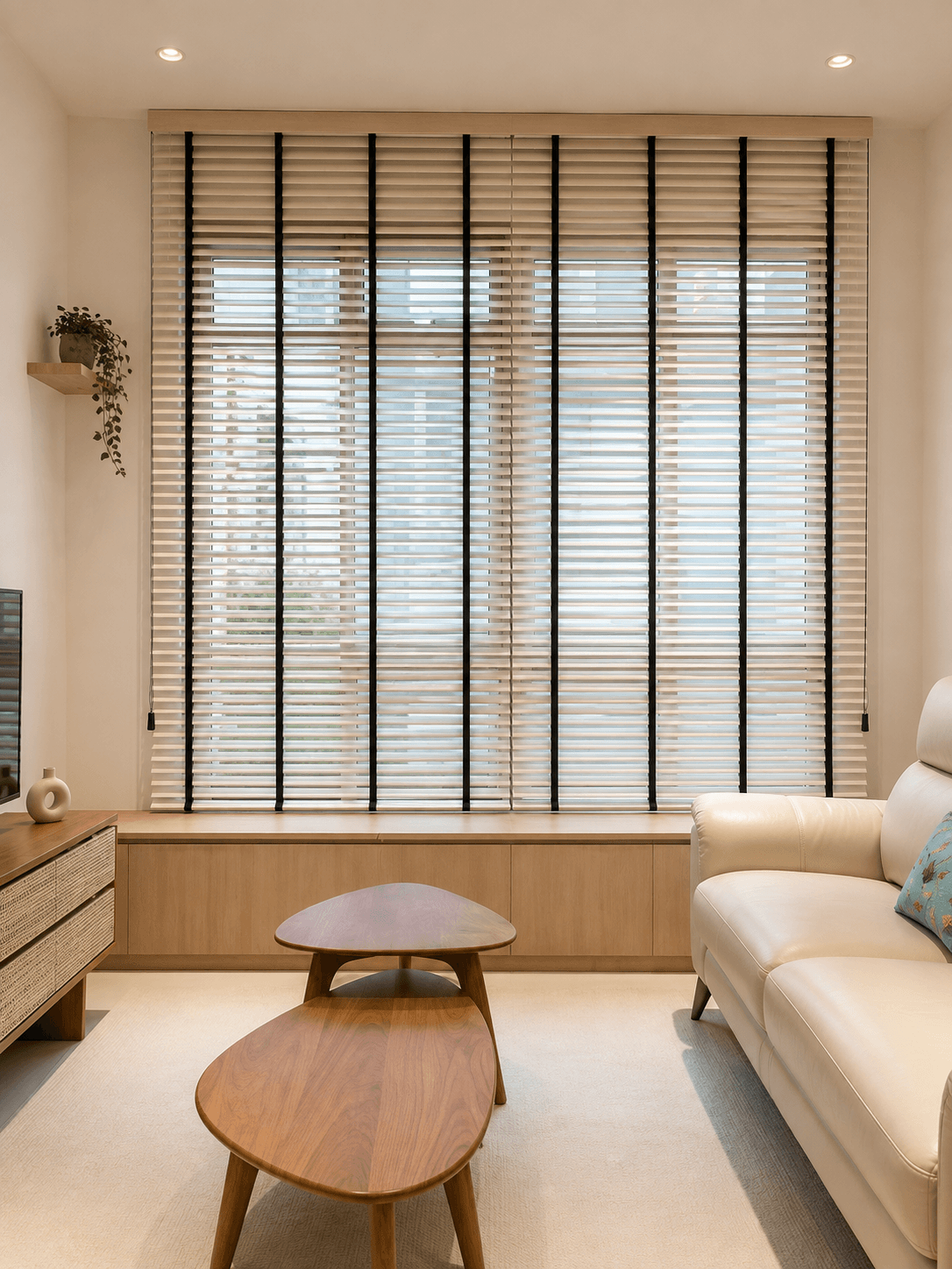 Venetian blinds with adjustable slats